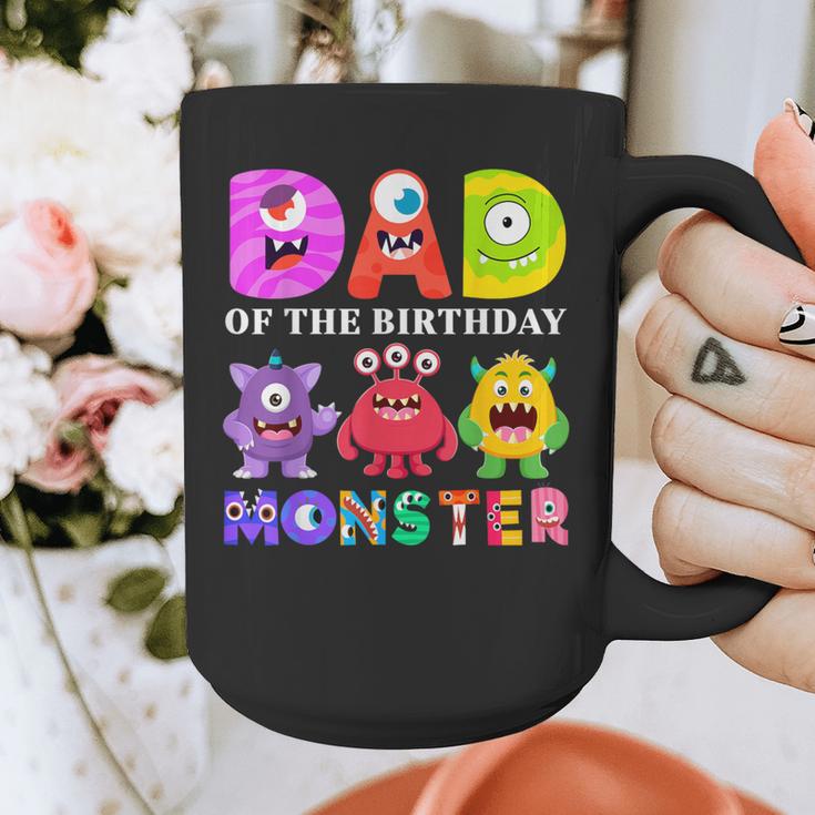 Dad Little Monster Kids 1st Birthday Party Family Monster Small Graphic Print Coffee Mug