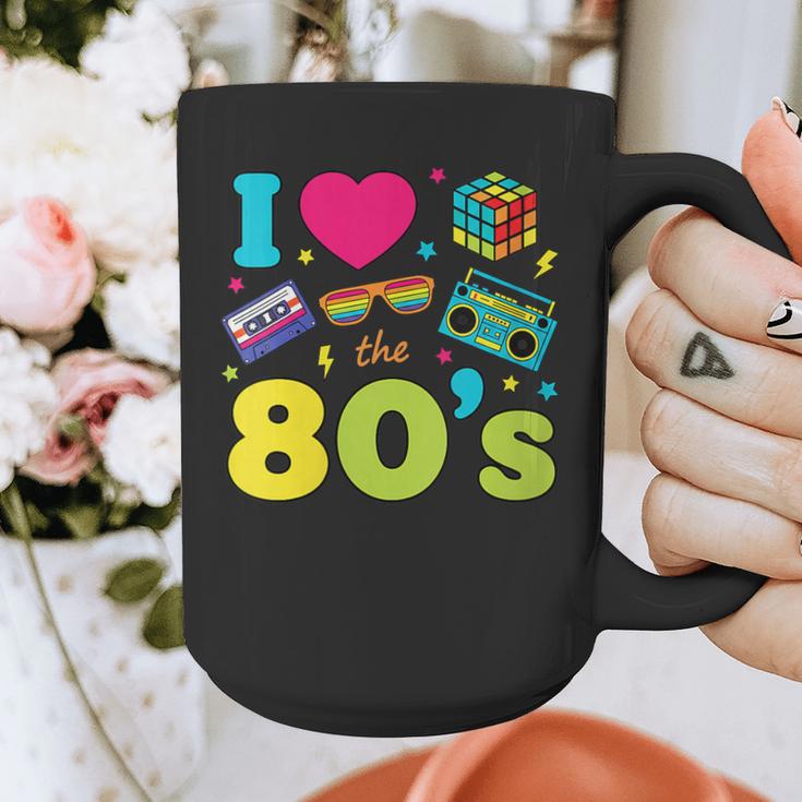 Dad I Love The 80's Retro 80s Nostalgia For Dad Graphic Print Coffee Mug