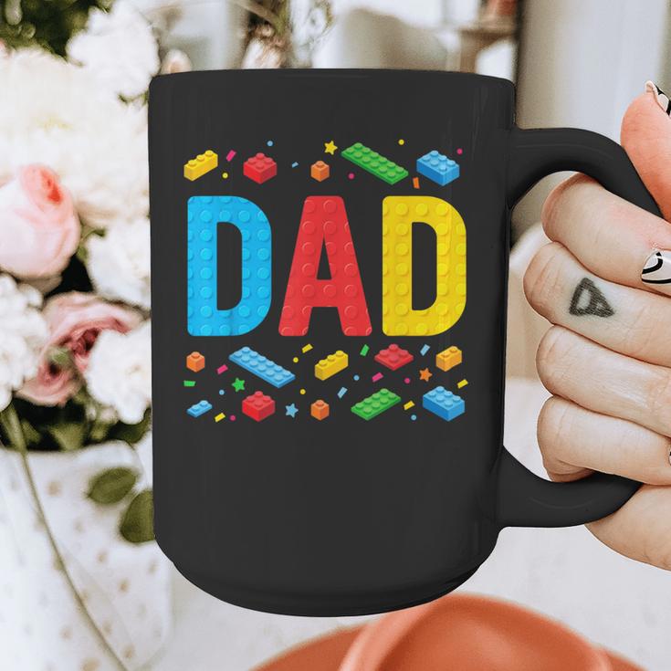 Dad Master Builder Building Bricks Blocks Family Fathers Day Graphic Print Coffee Mug