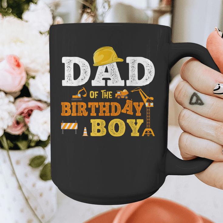 Dad Mom Of The Birthday Boy Kid Construction Matching Family Graphic Print Coffee Mug