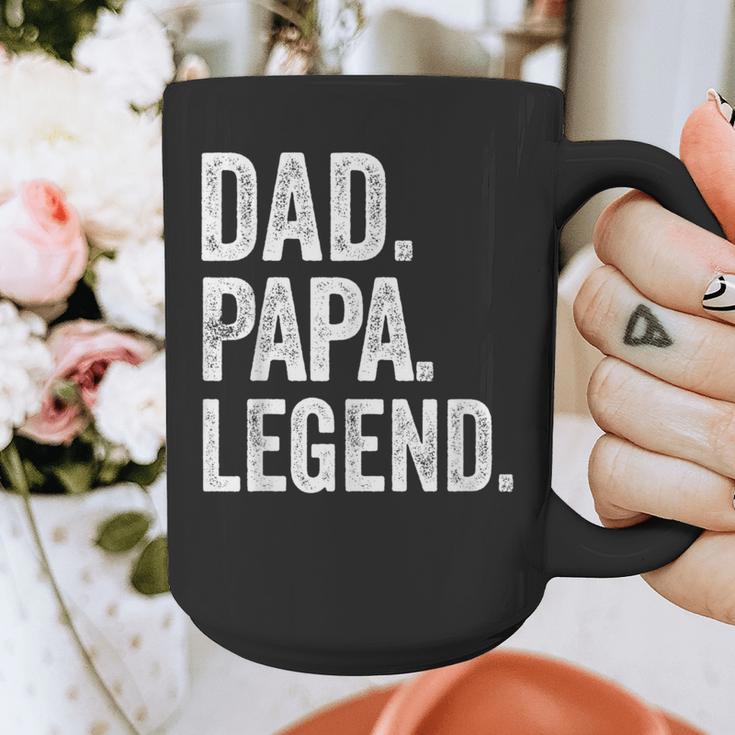 Dad Papa Legend Vintage Distressed Bold Papa Graphic Graphic Print Coffee Mug
