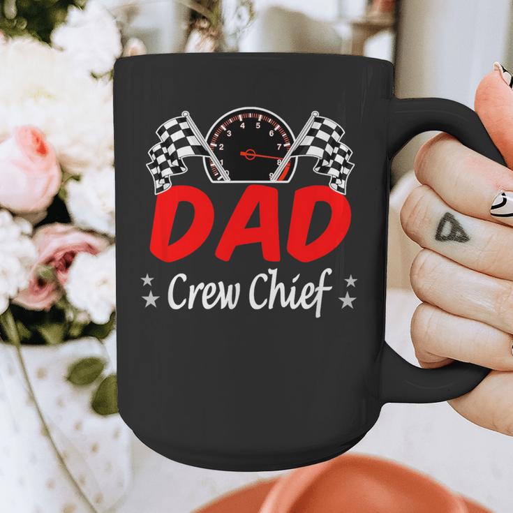 Dad Pit Crew Chief Racing Birthday Childs Party Fun Graphic Print Coffee Mug