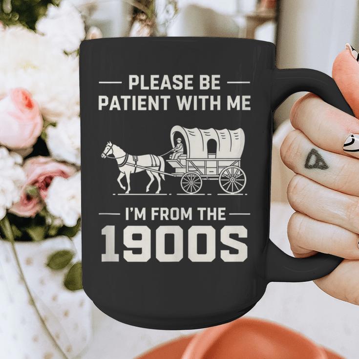 Dad Please Be Patient With Me I'm From The 1900s Vintage Graphic Print Coffee Mug