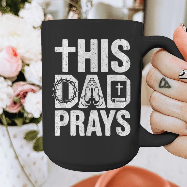 This Dad Pray Religious Vintage Father's Day Christian Daddy Graphic Print Coffee Mug
