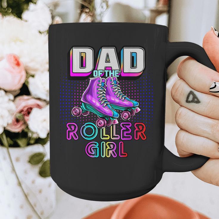 Dad Of Roller Girl Roller Skating Birthday Matching Family Graphic Print Coffee Mug