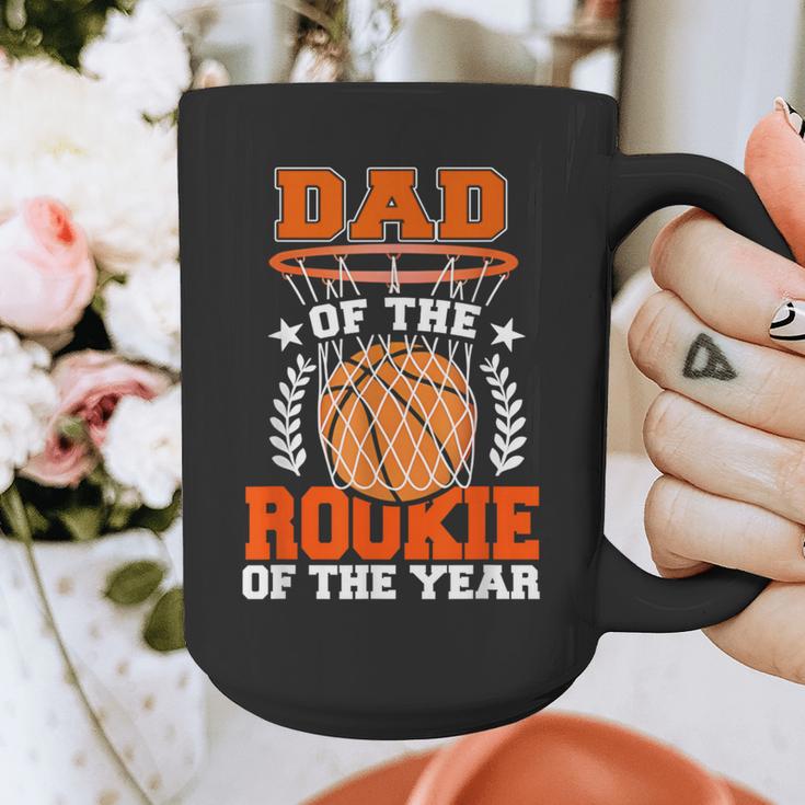 Dad Of Rookie 1st Basketball Bday Theme Matching Graphic Print Coffee Mug