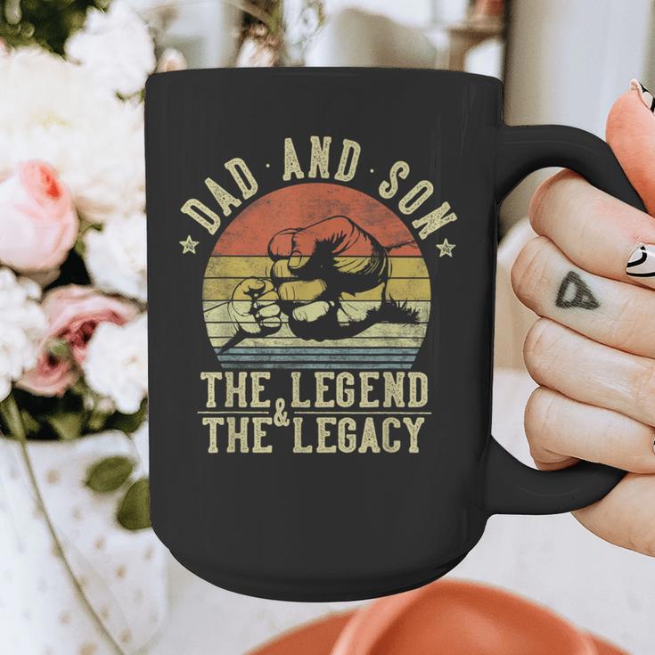 Dad And Son The Legend And The Legacy Dad Graphic Print Coffee Mug Dad And Son The Legend And The Legacy Dad Graphic Print Coffee Mug