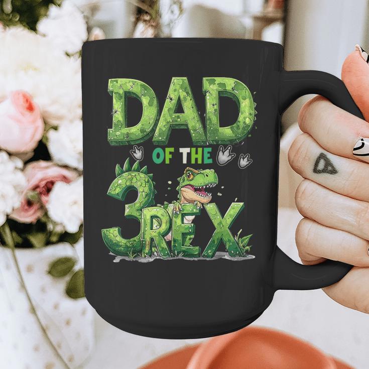 Dad Of The Three Rex Birthday Boy Dinosaur Family Matching Graphic Print Coffee Mug