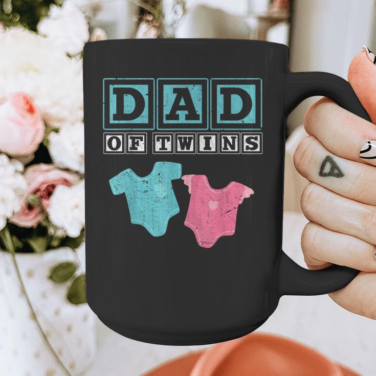 Dad Of Twins Family Daddy Fathers Day Future Parents Graphic Print Coffee Mug