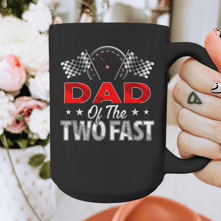 Dad Of The Two Fast Second Birthday Racing Car Family Graphic Print Coffee Mug