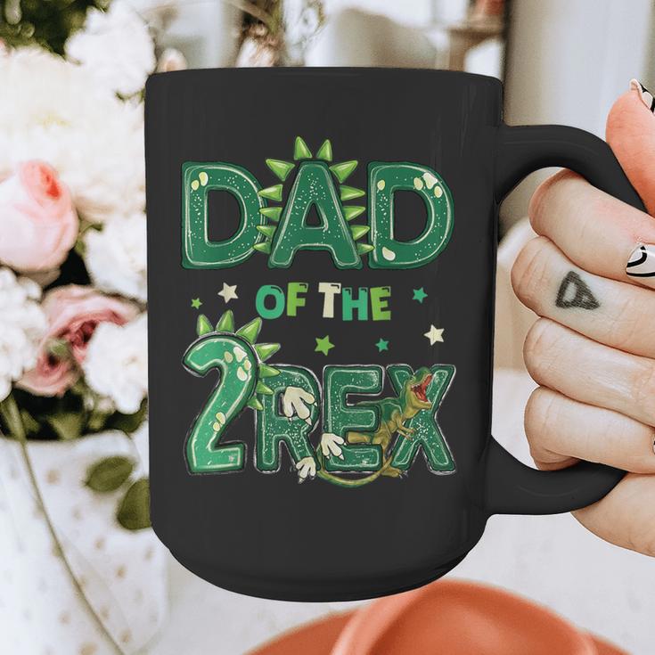Dad Of The Two Rex Birthday Dinosaur Family Matching Graphic Print Coffee Mug