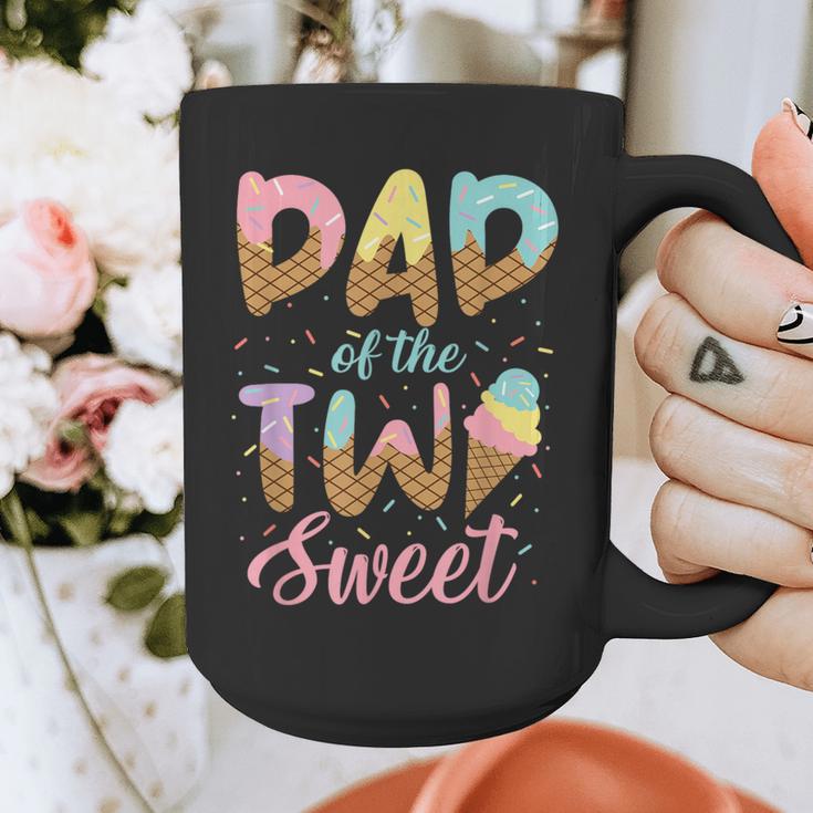 Dad Of The Two Sweet Birthday Girl Ice Cream Lovers 2nd Graphic Print Coffee Mug