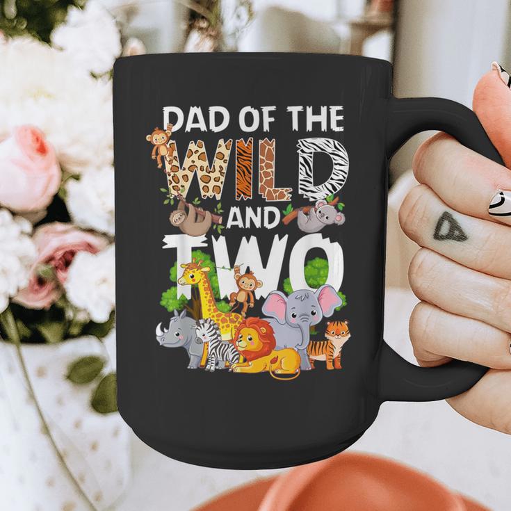 Dad Of The Wild Two Zoo 2nd Birthday Safari Jungle Animal Graphic Print Coffee Mug Dad Of The Wild Two Zoo 2nd Birthday Safari Jungle Animal Graphic Print Coffee Mug