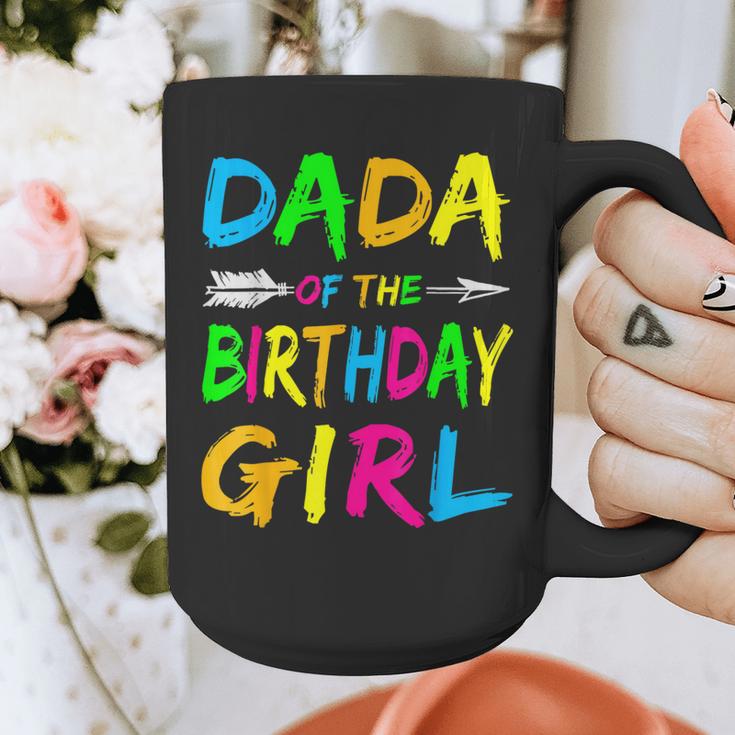Dada Of The Birthday Girl Retro 80's Party Shirt Graphic Print Coffee Mug