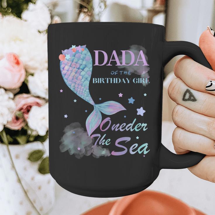 Dada Dad 1st Birthday Mermaid Oneder The Sea Family Matching Graphic Print Coffee Mug