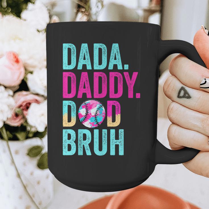 Dada Daddy Dad Bruh Baseball Drip Ice Cream Dad Bruh Graphic Print Coffee Mug
