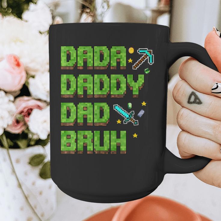 Dada Daddy Dad Bruh Father's Day Game Pixel Graphic Print Coffee Mug