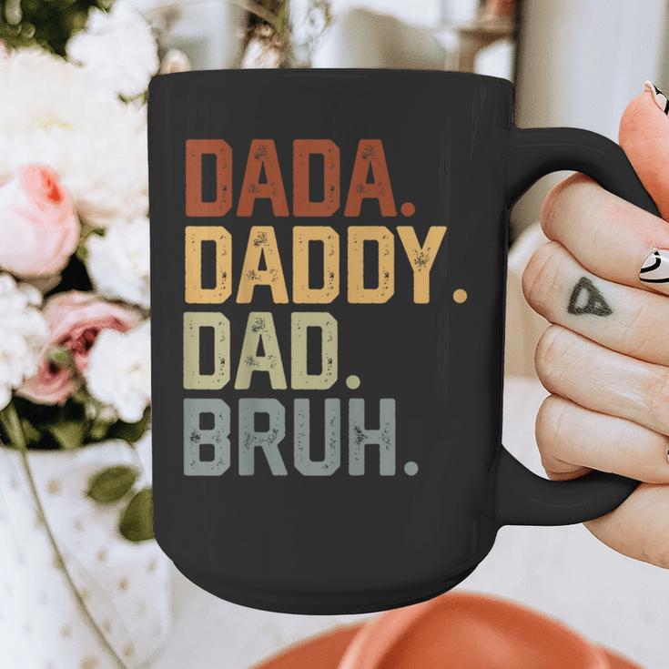 Dada Daddy Dad Bruh Retro Vintage Fathers Day Vintage Graphic Print Coffee Mug
