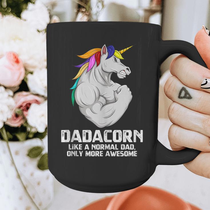 Dadacorn Muscle Dad Unicorn Fathers Day Graphic Print Coffee Mug
