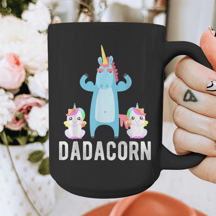 Dadacorn Unicorn Lover Tee For Papa Dad And Kid Graphic Print Coffee Mug