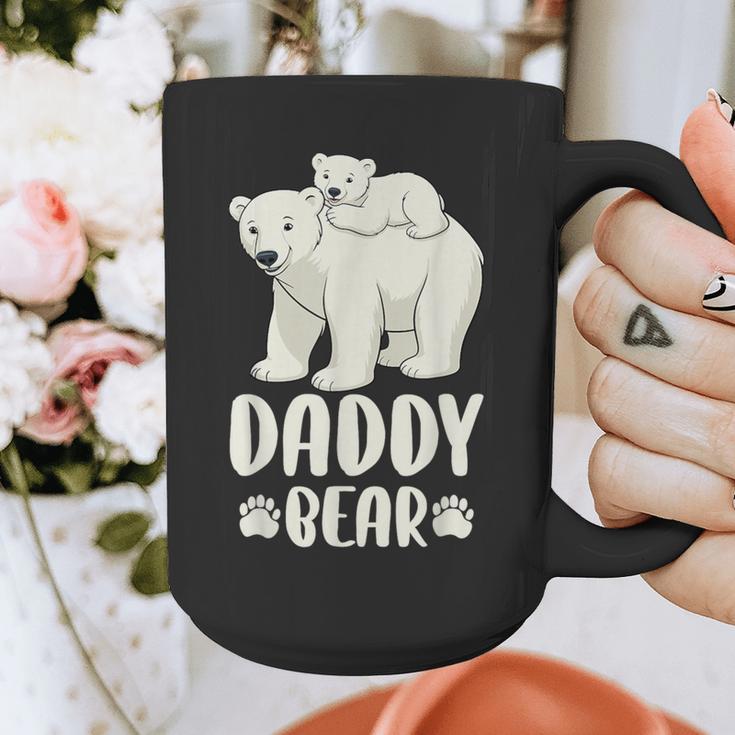 Daddy Bear And Cub Polar Bear Graphic Print Coffee Mug