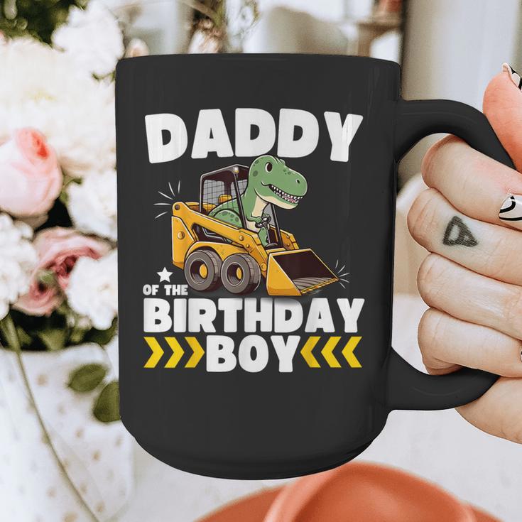 Daddy Of The Birthday Boy Dinosaur Construction Worker Truck Graphic Print Coffee Mug