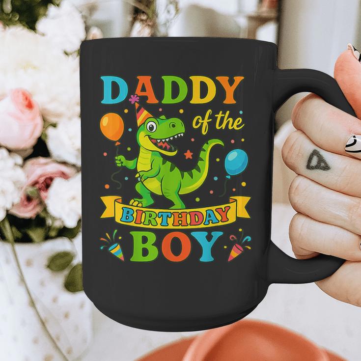 Daddy Of The Birthday Boy T-Rex Dinosaur Birthday Party Graphic Print Coffee Mug
