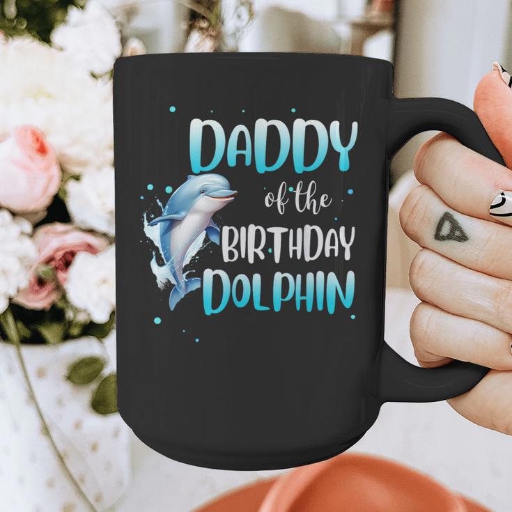 Daddy Of The Birthday Dolphin Family Matching Party Squad Graphic Print Coffee Mug Daddy Of The Birthday Dolphin Family Matching Party Squad Graphic Print Coffee Mug