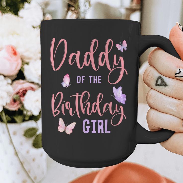 Daddy Of The Birthday Girl Butterfly Party Matching Family Graphic Print Coffee Mug