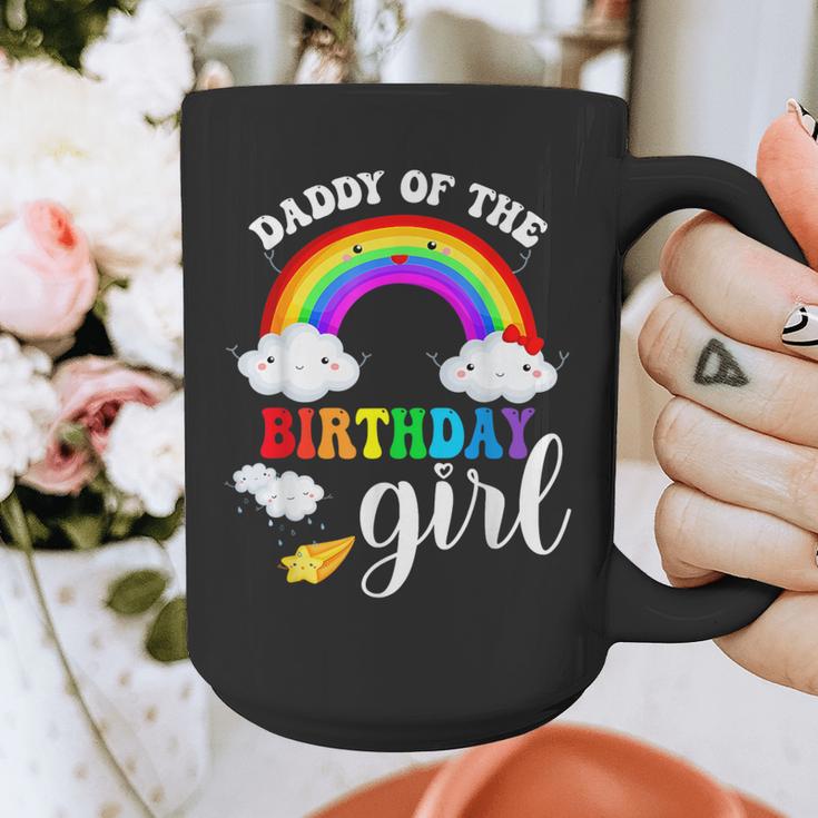 Daddy Of The Birthday Girl Rainbow B-Day Matching Family Graphic Print Coffee Mug Daddy Of The Birthday Girl Rainbow B-Day Matching Family Graphic Print Coffee Mug