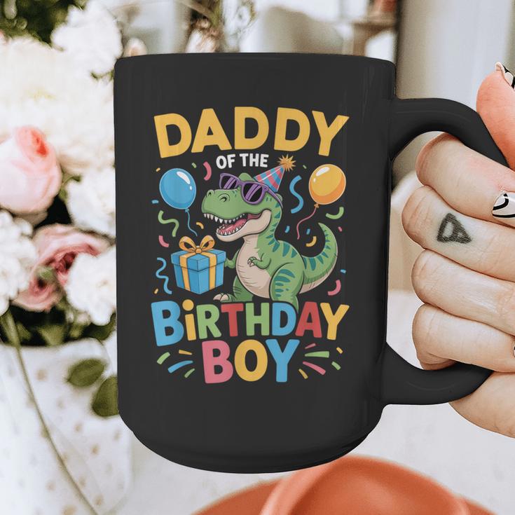 Daddy Of The Birthday Party Outfit Dinosaur Squad Dad Graphic Print Coffee Mug
