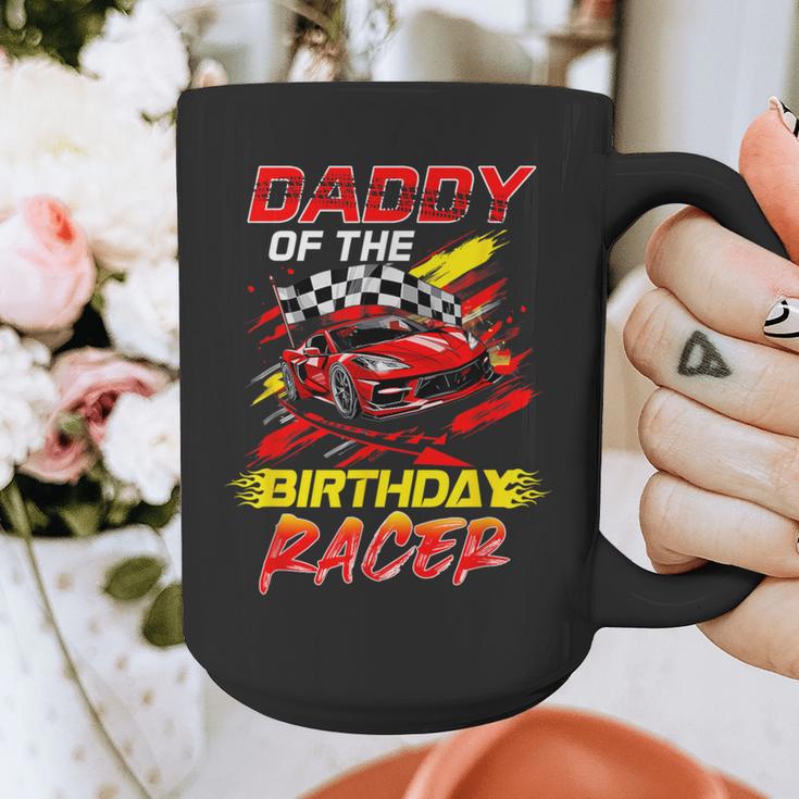 Daddy Of The Birthday Racer Race Car Party Family Matching Graphic Print Coffee Mug Daddy Of The Birthday Racer Race Car Party Family Matching Graphic Print Coffee Mug