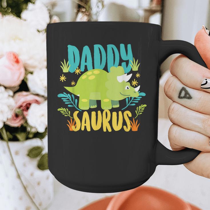 Daddy Dad Saurus Rex Dinosaur Dino For Father Graphic Print Coffee Mug