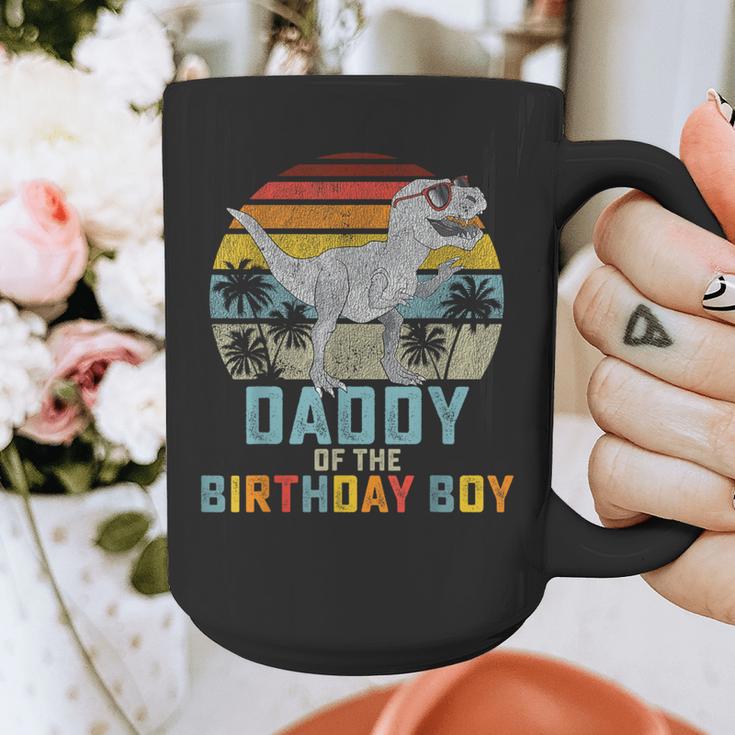 Daddy Dinosaur Of The Birthday Boy Dad Matching Family Graphic Print Coffee Mug
