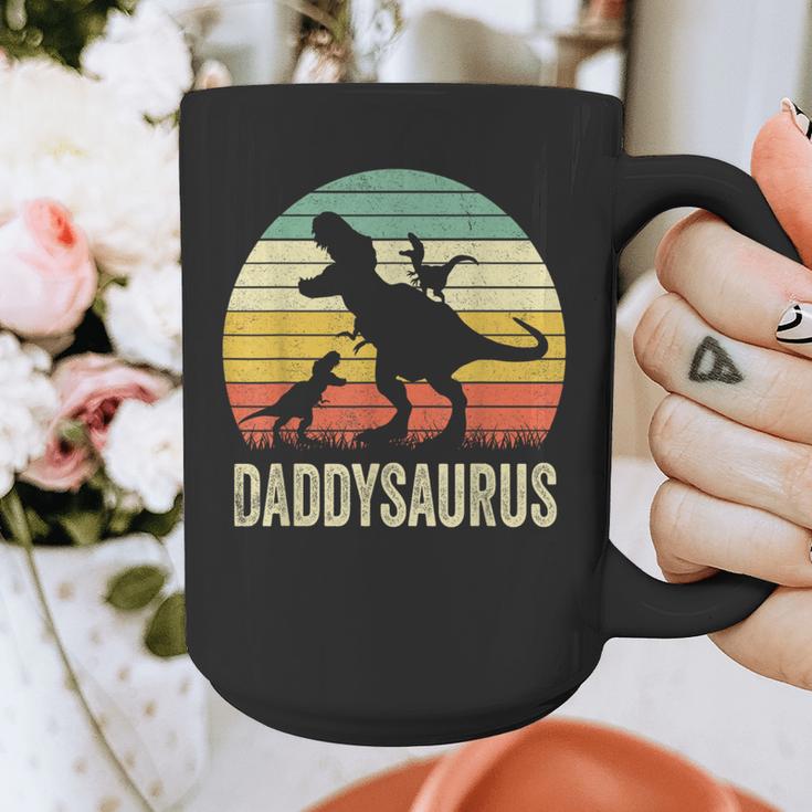 Daddy Dinosaur Daddysaurus 2 Kids For Dad Graphic Print Coffee Mug Daddy Dinosaur Daddysaurus 2 Kids For Dad Graphic Print Coffee Mug