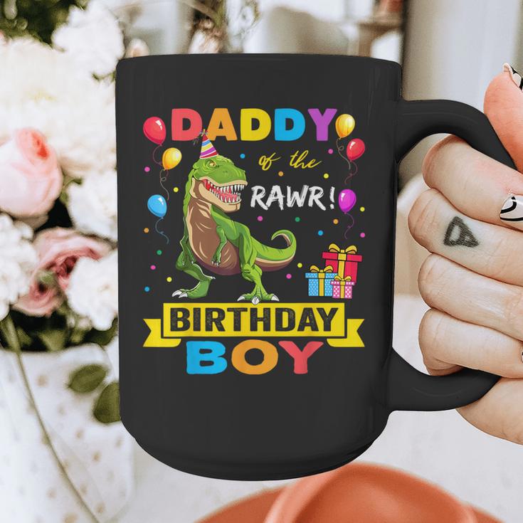 Daddy Dinosaur Shirt Cute Birthday Boy Family Apparel Graphic Print Coffee Mug