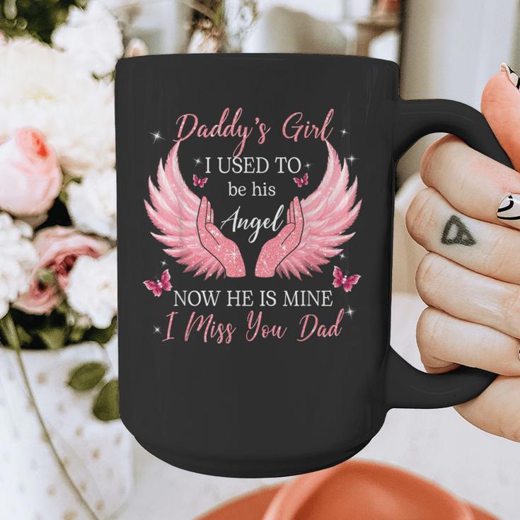 Daddy Girl I Used To Be His Angel Now He Is Mine Graphic Print Coffee Mug