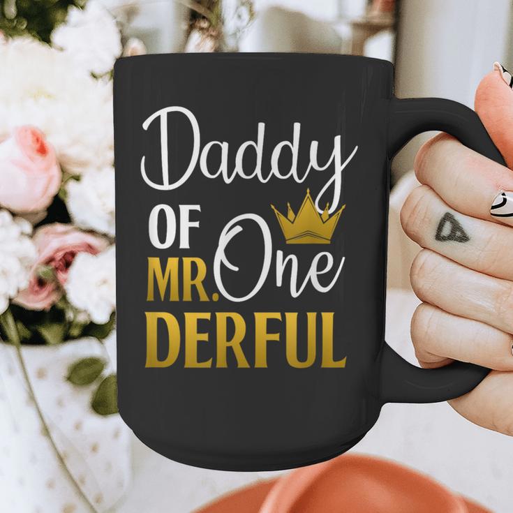 Daddy Of Mr Onederful 1st Birthday Father's Day First Daddy Graphic Print Coffee Mug