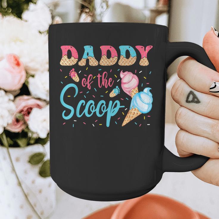 Daddy Of The Scoop Ice Cream Gender Reveal Baby Shower Graphic Print Coffee Mug