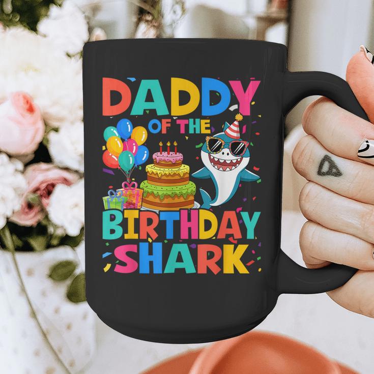 Daddy Of The Shark Birthday Dad Matching Family Graphic Print Coffee Mug
