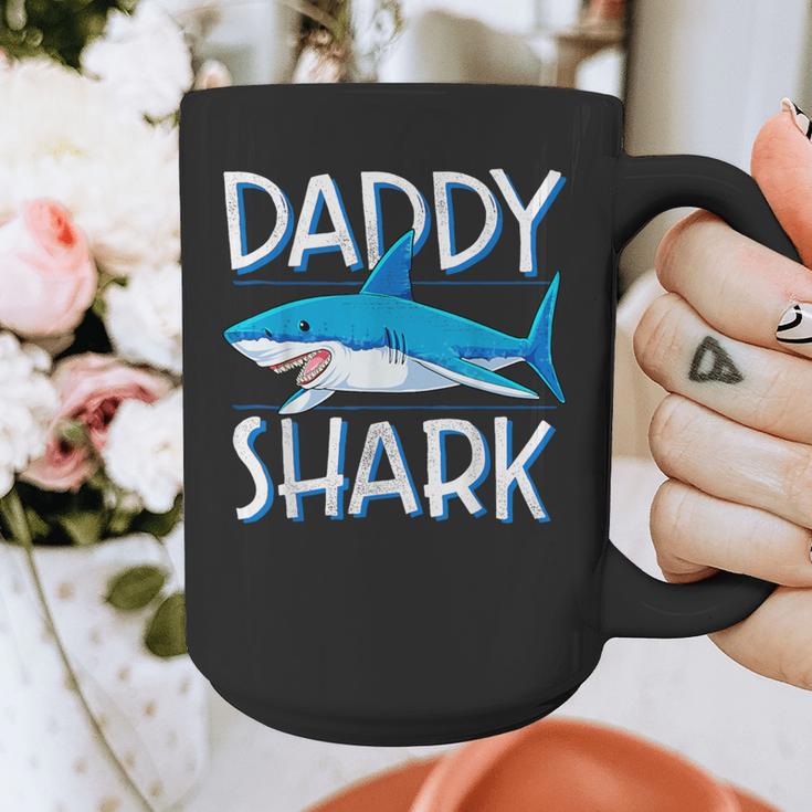 Daddy SharkShirt Fathers Day Family Matching Dad Graphic Print Coffee Mug