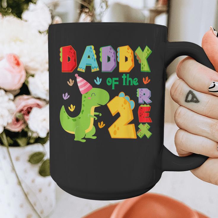 Daddy Of The Two Rex 2Nd Birthday Boy Dinosaur T-Rex Graphic Print Coffee Mug