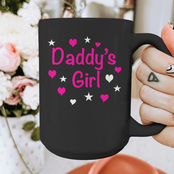 Daddy's Girl Shirt With Pink Lettering Graphic Print Coffee Mug