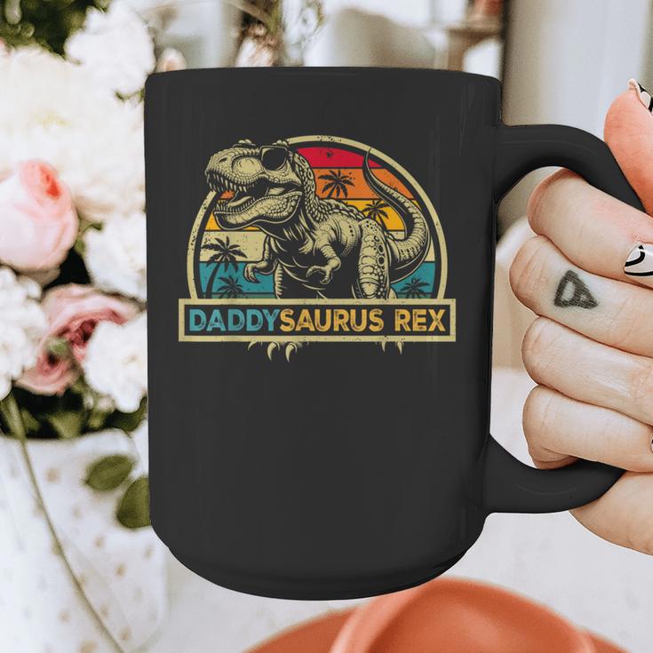Daddysaurus Rex Dinosaur Daddy Saurus Rex Family Matching Graphic Print Coffee Mug