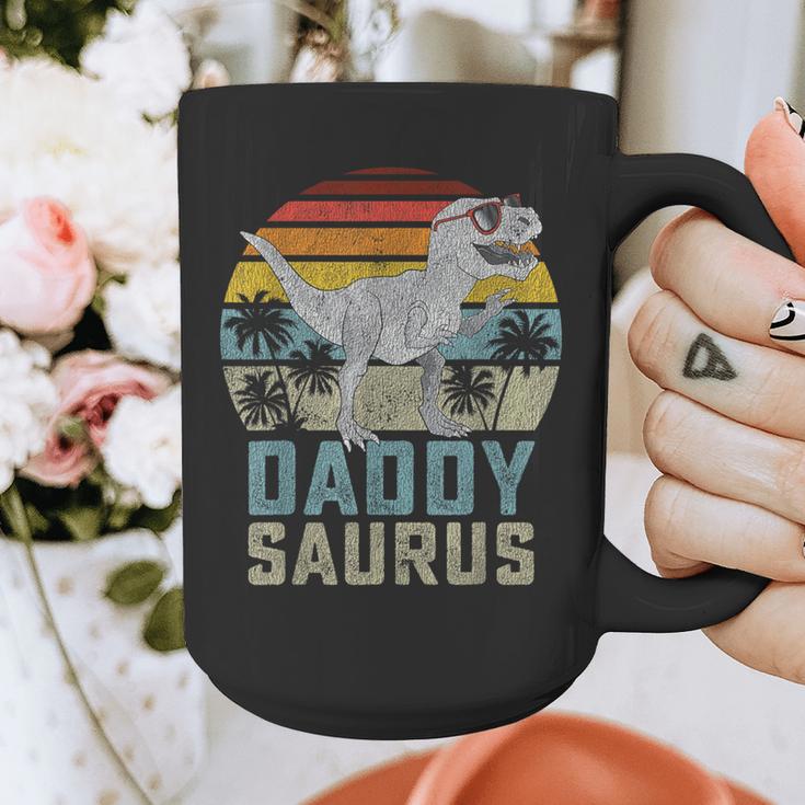 DaddysaurusRex Dinosaur Daddy Saurus Family Matching Graphic Print Coffee Mug