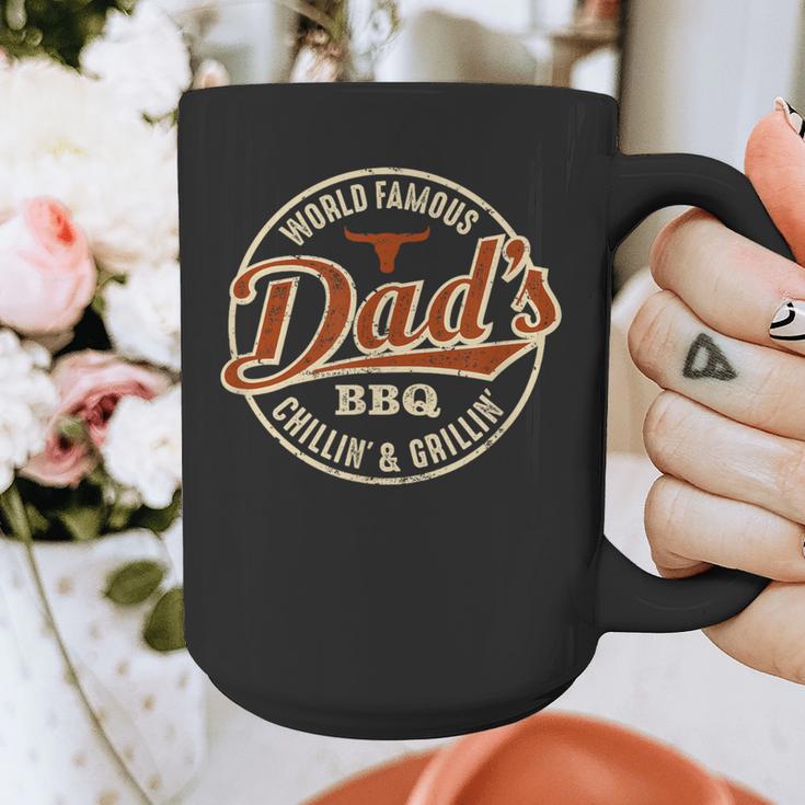 Dad's BBQ Chilling And Grilling Vintage Graphic Print Coffee Mug Dad's BBQ Chilling And Grilling Vintage Graphic Print Coffee Mug