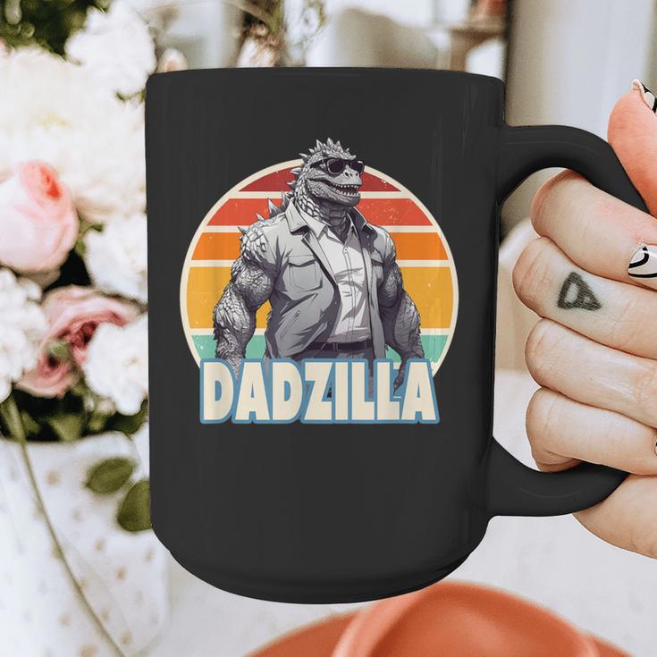Dadzilla The Rad Dad Kaiju Vibes Graphic Print Coffee Mug Dadzilla The Rad Dad Kaiju Vibes Graphic Print Coffee Mug