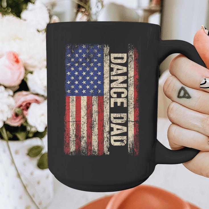 Dance Dad US American Flag Shirt Dancer Dancing Father Men Graphic Print Coffee Mug