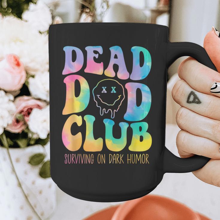 Dead Dad Club Surviving On Dark Humor Hippie Graphic Print Coffee Mug