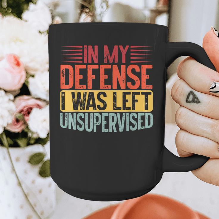 In My Defense i Was Left Unsupervised Introvert Graphic Print Coffee Mug In My Defense i Was Left Unsupervised Introvert Graphic Print Coffee Mug